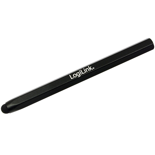 Touchscreen-stylus. Lavet af aluminium. Sort
