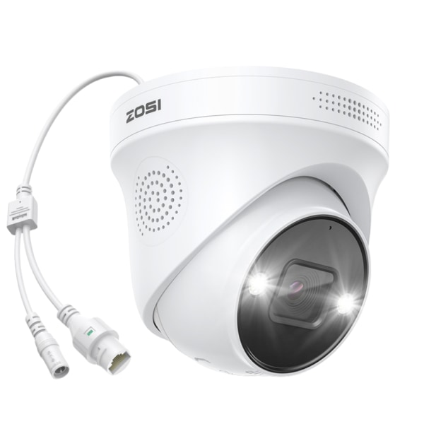 POE 5MP IP-webkamera, 2-vejs lyd, nattesyn, lyd- og lysalarm, IP66