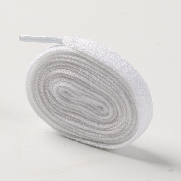 Platta Skosnören i Polyester, 4 par White S White S