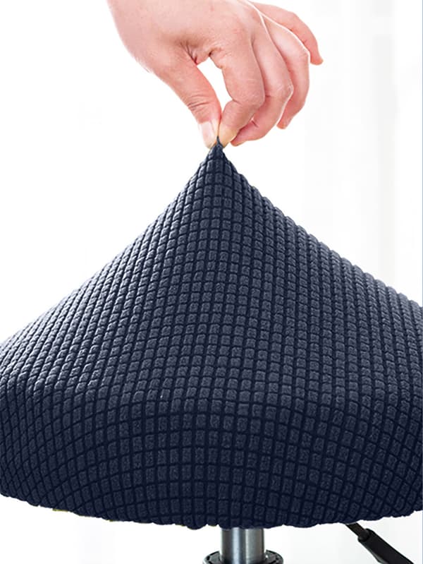 Sträckbar salongspallsöverdrag DarkGrey DarkGrey