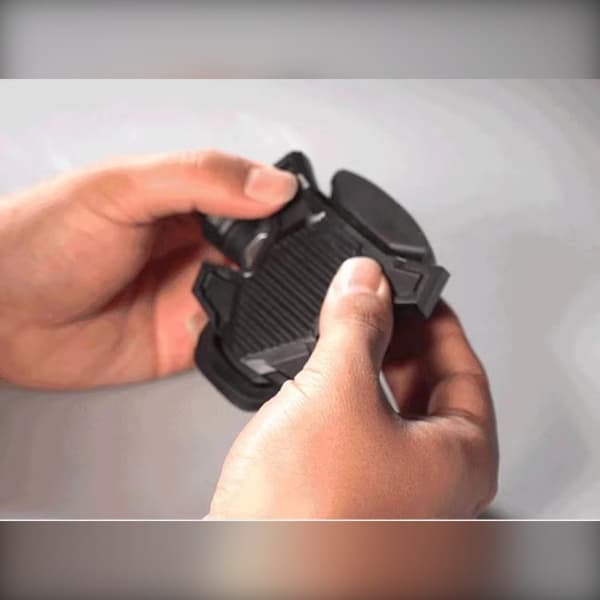 SPD pedaladapter konverterer clipless til platform til landevej med polyamid PA6, sekskant anti-slip matrix og værktøjsfri montering, kompatibel med S