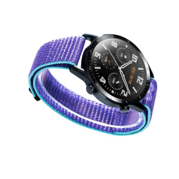 Original Sport Nylon Loop Strap Kompatibelt med Garmin Forerunner 255/265/165 - Lila