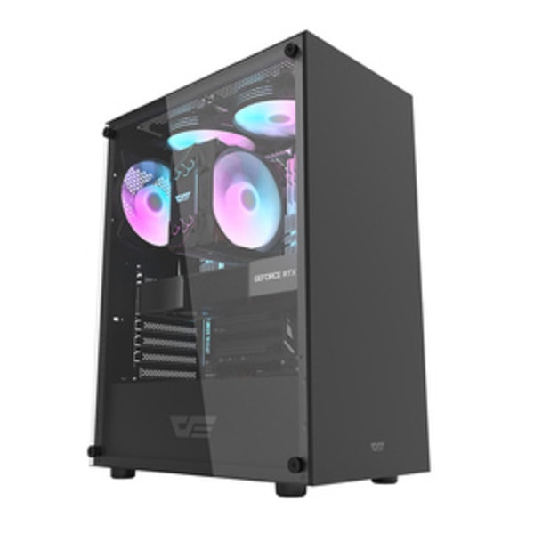 Tietokonekotelo Darkflash DK100 (musta)