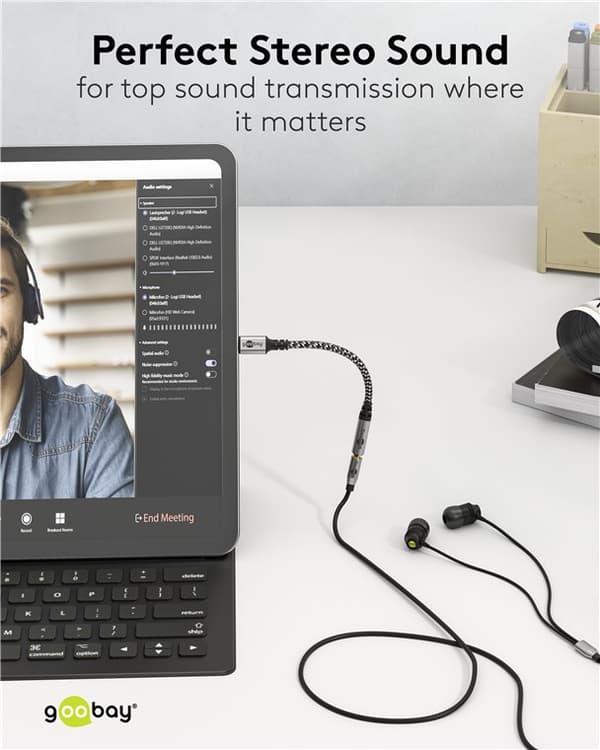 Sovitin USB-C™–liitäntä, 3,5 mm AUX