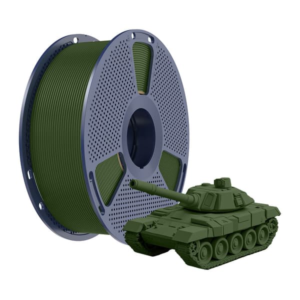 Sunlu PLA+ High-Speed olivenfilament til FDM 3D-printere, 1.75 mm, høj dimensionsnøjagtighed