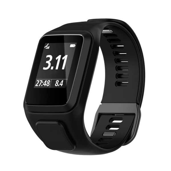 Silikonearmbånd til TomTom Runner23/Spark-serien Sort