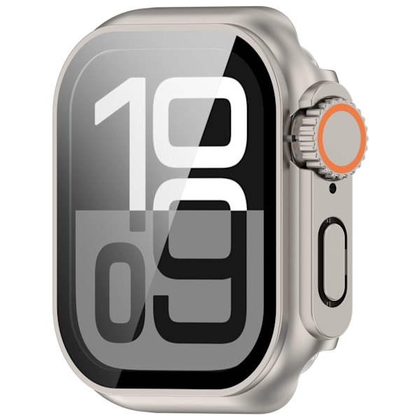 Skyddsfodral för Apple Watch - Hård PC & Härdat Glas Silver 40 mm