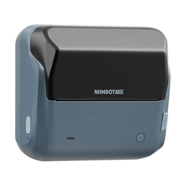 Niimbot B4 etiketprinter – bærbar termisk etiketprinter til lager, butik og logistik, 104 mm printbredde, Bluetooth, 2000 mAh batteri