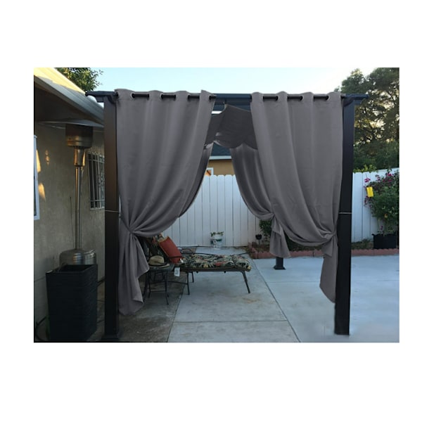 Utomhusgardiner för lusthus (1,5x2,7 m med krokar/enskild panel)