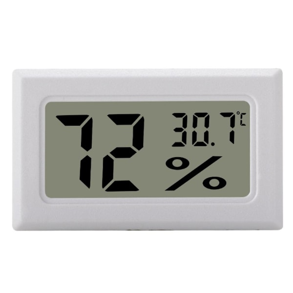 Mini LCD Hygrometer / Termometer Vit  2-pack