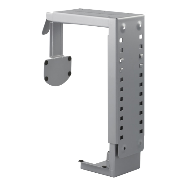 Computer holder for mounting under the table/on wall, silver