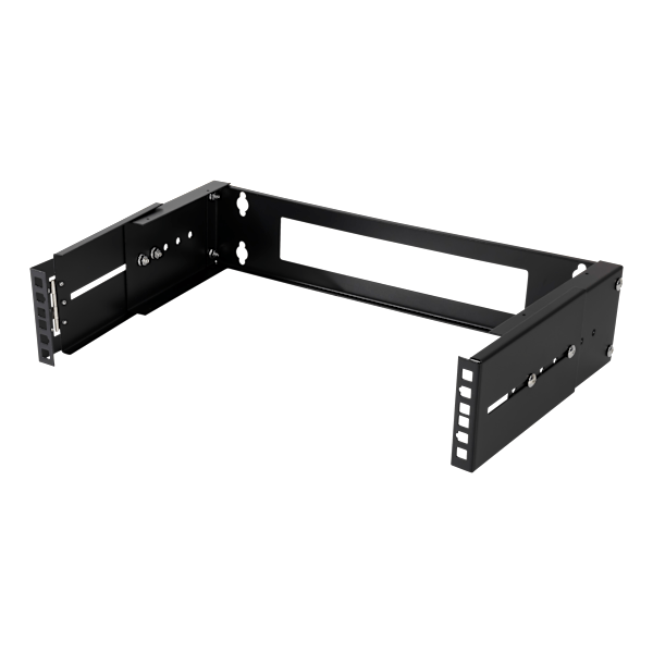 19" wall mount adjustable depth, 2U, 15kg load, steel, kit
