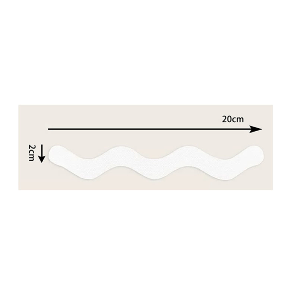 Halkskyddande trappsteg Tejp Halkfri tejp för trappor S-formad 2x20 cm