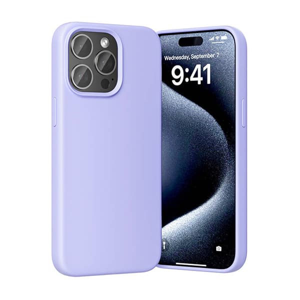 Vention KUFV0-40 Silikone Cover til iPhone 15 Pro Max (lilla)