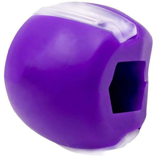 Jawline exerciser käktränare silikon Lila