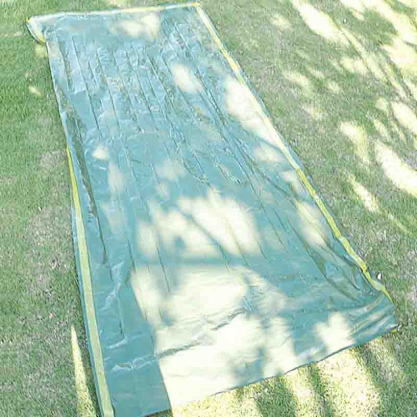 Sovsäck för nödsituationer Olivgrön/Gul 210×91 cm