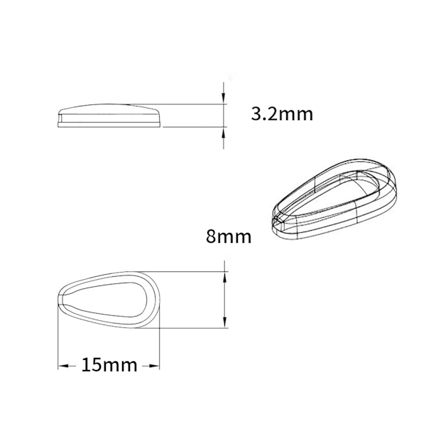 Nässkydd för glasögon 10 par Transparent