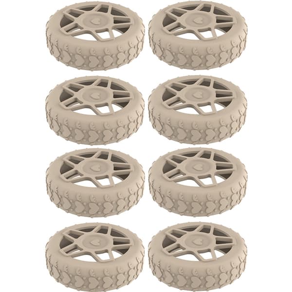 8-pack hjulskydd för resväskor Caramel  Brown Model 2 Caramel  Brown