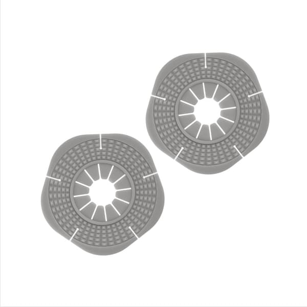 Vindrutetorkarhål Skyddskåpa - 2-pack Grey L Grey L