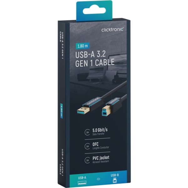 Adapterkabel från USB-A till USB-B 3.0