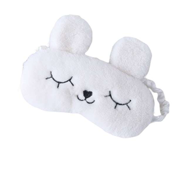 Blød sovemaske White White