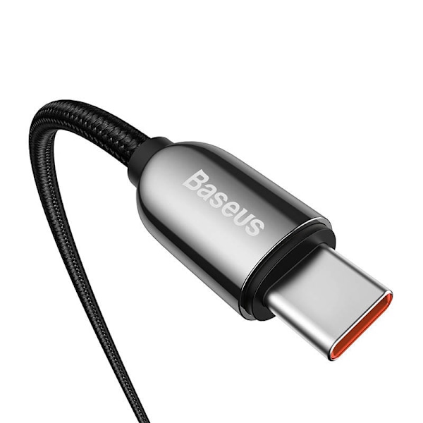 Baseus Displaykabel USB-C till Type-C 100W 1m (svart)