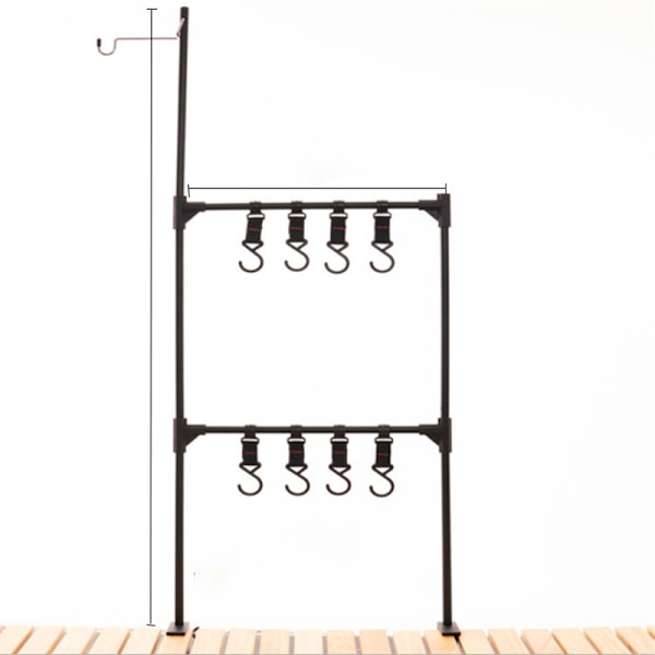 Camping Lantern Stand med förvaringsställ E