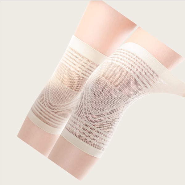 Silkkisen sileät ja hengittävät polvituet kesälle Beige M