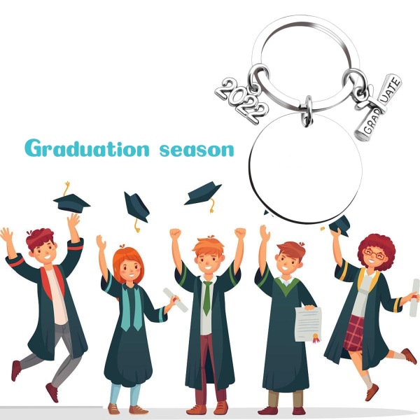 Nyckelring till examen skolavslutning  Graduation is not the end