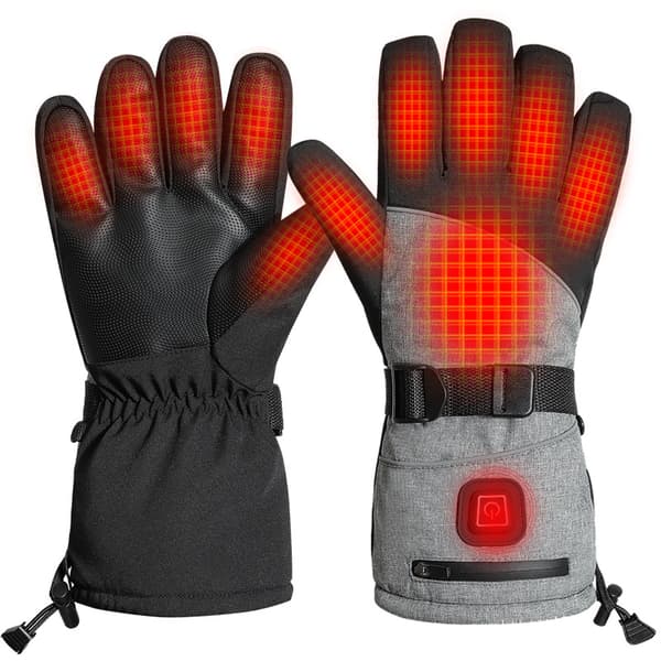 Opvarmede termohandsker One size Gloves + 5000 mAh battery