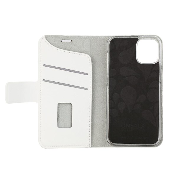 ONSALA Mobilfodral Saffiano White - iPhone 12 Mini