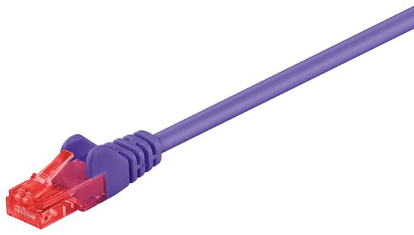 CAT 6 -kytkentäkaapeli, U/UTP, violetti