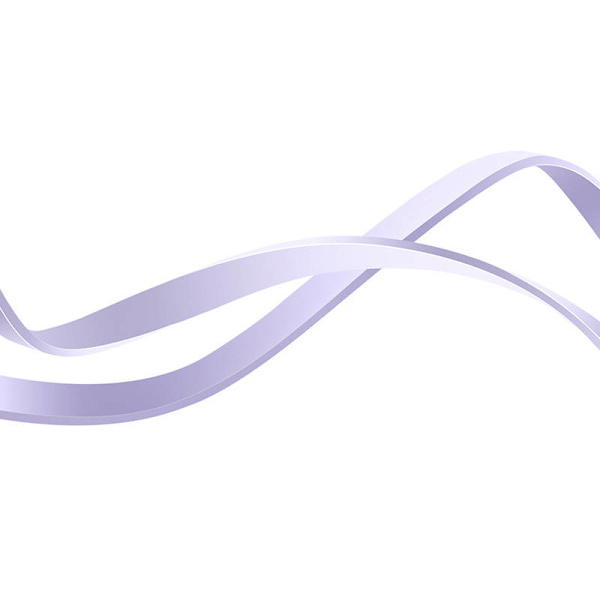 Baseus Bright Mirror 3, USB 3-i-1-kabel för micro USB / USB-C / Lightning 66W / 2A 1,1m (lila)