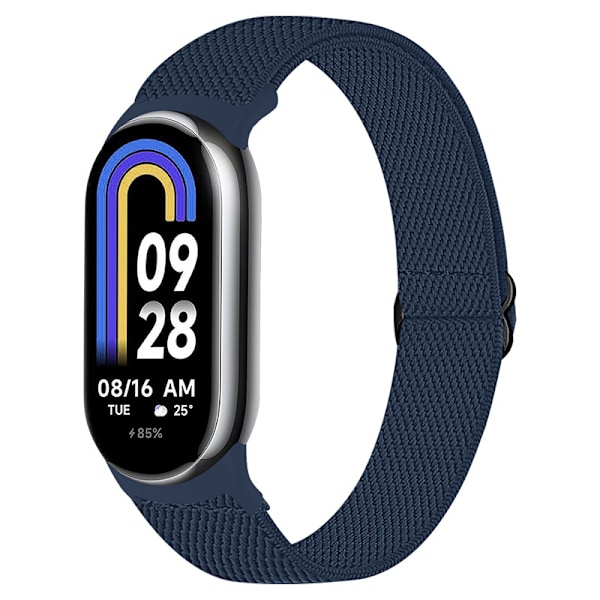 Xiaomi Mi Band 8 vävd rem Mörkblå