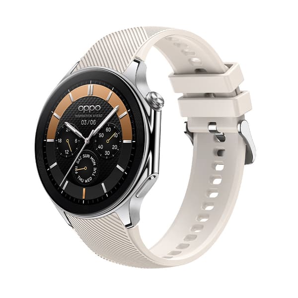 Silikone Urrem til OPPO Watch X - 22mm White White