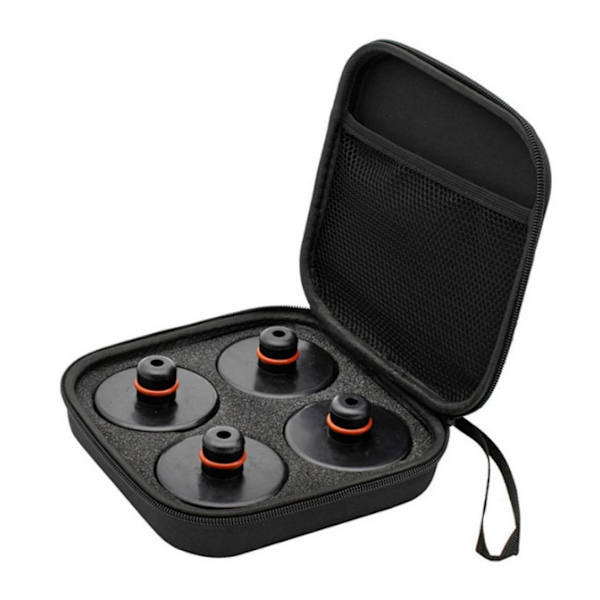 Lyftpuck för domkraft 4-pack Black Black
