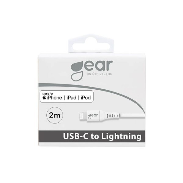 Ladekabel USB-C til Lightning 2m Hvid MFI C94