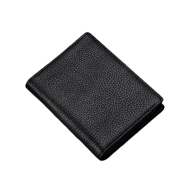 Lompakko ID-taskulla aitoa nahkaa, musta Pystysuuntainen tyyppi