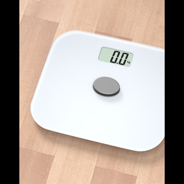 Selvgenererende digital badevægt - stor størrelse White White