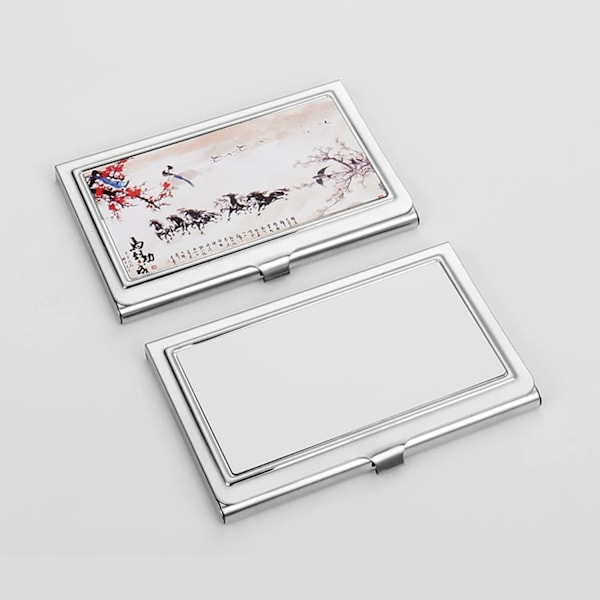 Elegant cigarettfodral - Fuktsäkert etui av rostfritt stål Silver