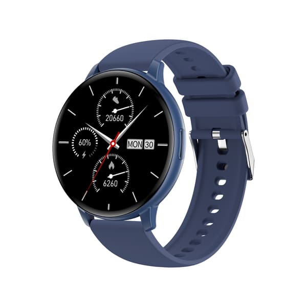C66 Multifunktionell Smartwatch med Bluetooth-samtal & Hälsoövervakning, kompatibelt med Android och iOS Blue Blue