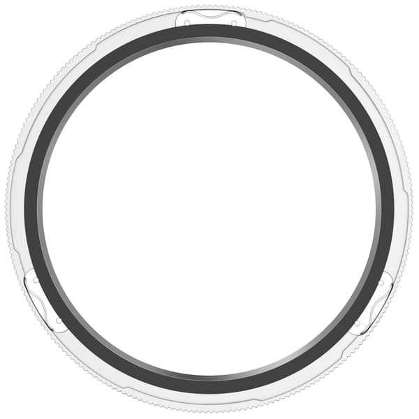 Urramme i rustfrit stål til Xiaomi Watch S4/S3 Dual time zone silver-white
