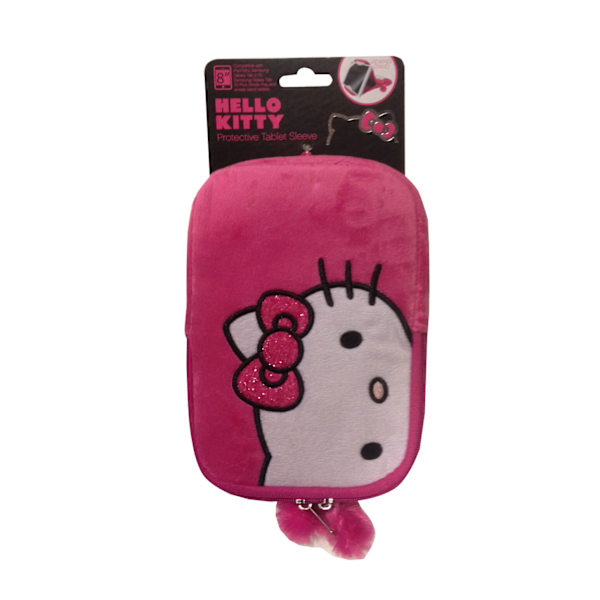 HELLO KITTY Tablet Sleeve Rosa 7-8tum Universal Plysch