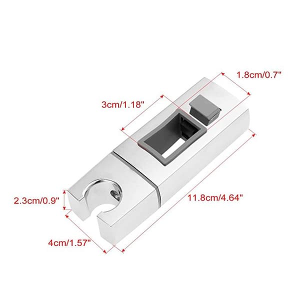 Justerbart duschhuvudfäste, 2-pack