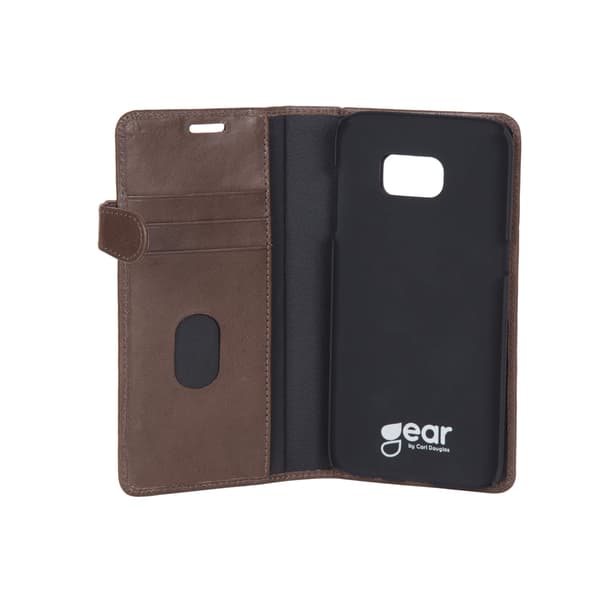 Wallet Læder Samsung S7 Edge Brun