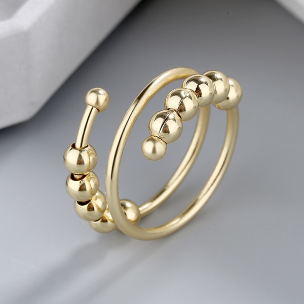 INF Justerbar Antistressring i Koppar, 4-pack