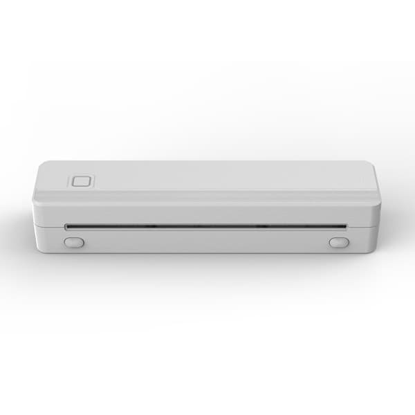 A4 termisk mini-printer med Bluetooth, blækfri udskrivning, kompakt format og understøttelse af iOS, Android, Windows og macOS White White