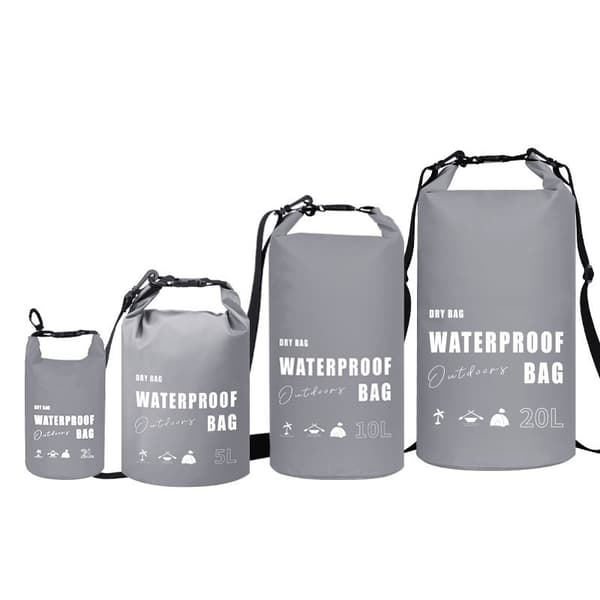10L Vandtæt Dry Bag - Perfekt til Udendørs Eventyr Grey Grey