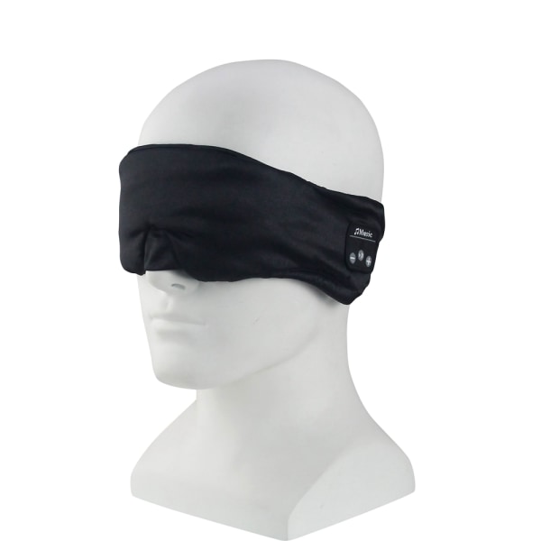 Sömnhörlurar Bluetooth trådlös 3D ögonmask med stereohögtalare Svart