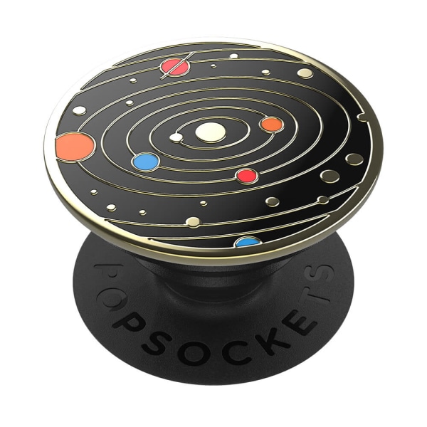 POPSOCKETS Enamel Solar flare Black Avtagbart Grip med Ställfunktion Premium